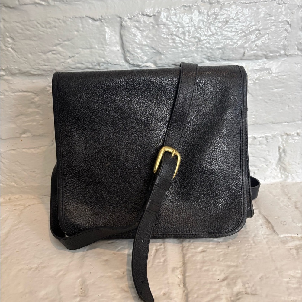 JP Ourse & Cie Black Leather Crossbody Bag